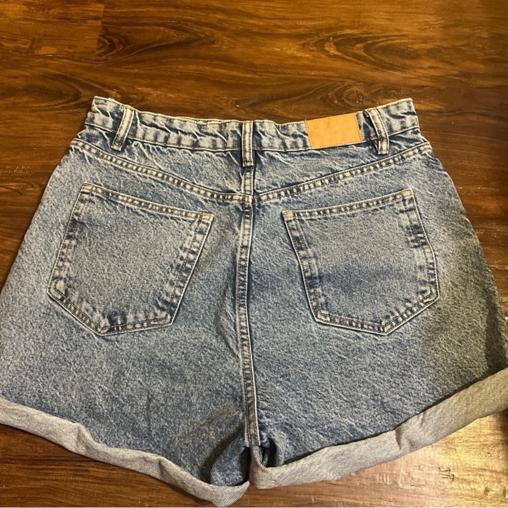 Zara Blue Jean Shorts High-Waisted Vintage Style
